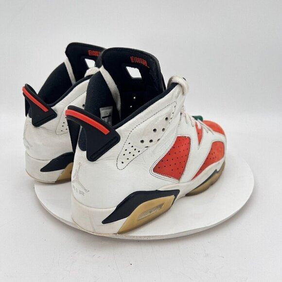 Nike Air Jordan 6 Retro Gatorade Like Mike Men Size 9 384664-145 White Red Shoes - Picture 6 of 15